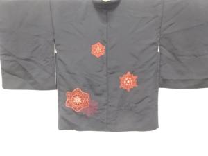 抽象花模様　刺繍　絵羽織